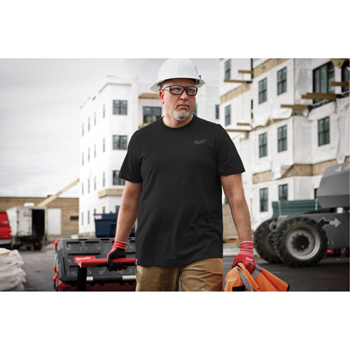 Hybrid Work Tee Shirt, Men's, Small, Black Par Equipment
