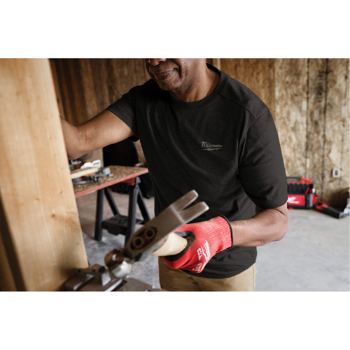 Hybrid Work Tee Shirt, Men's, Small, Black Par Equipment