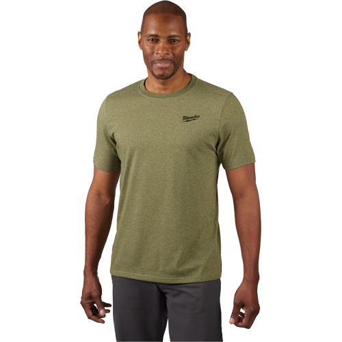 Hybrid Work Tee Shirt, Men's, Small, Green Par Equipment