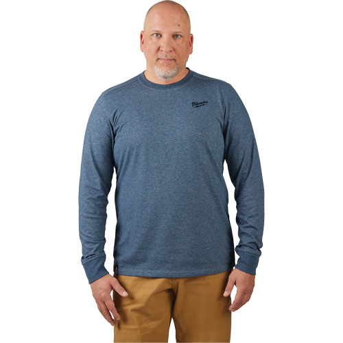 T-shirt de travail hybride, Hommes, Petit, Bleu Par Equipment