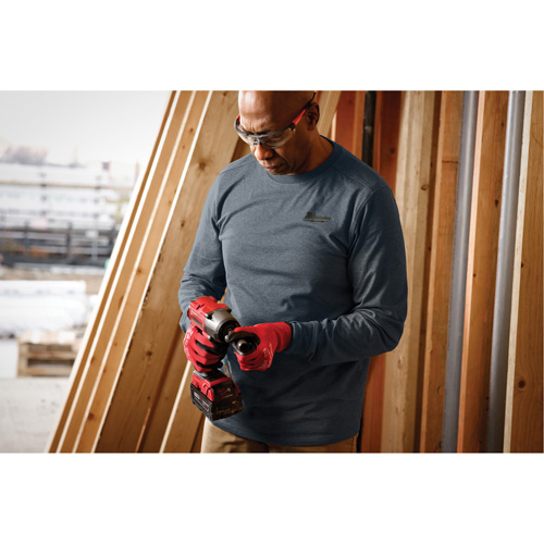 T-shirt de travail hybride, Hommes, Petit, Bleu Par Equipment