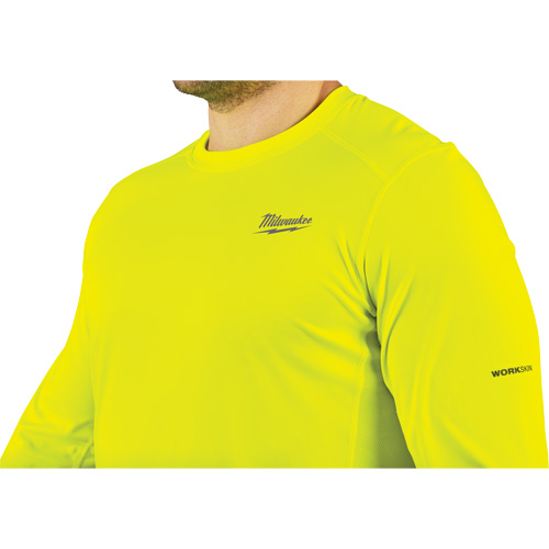 Workskin Lightweight High Visibility Shirt, Men's, Small, Yellow Par Equipment