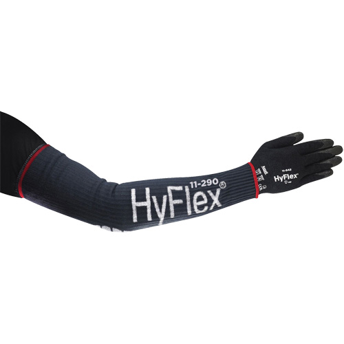 Manchon de compression &eacute;troit et long HyFlex, 18", Kevlar/Polyamide/Spandex/Acier inoxydable, Bleu Par Equipment