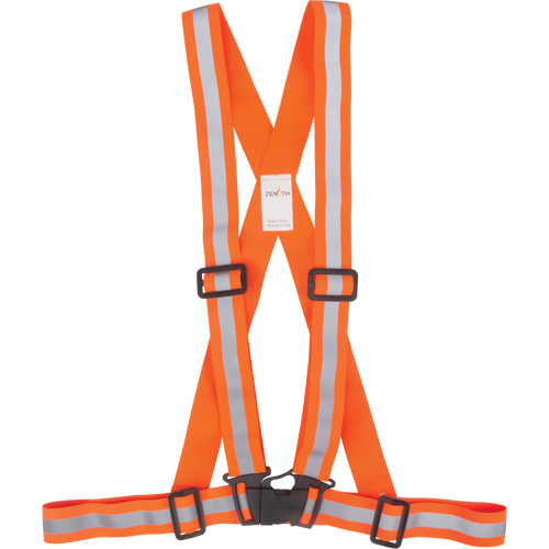Traffic Harness, High Visibility Orange, Silver Reflective Colour, Medium Par Equipment