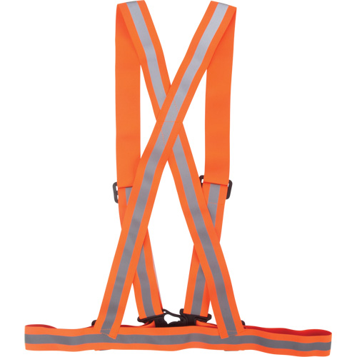 Traffic Harness, High Visibility Orange, Silver Reflective Colour, Medium Par Equipment