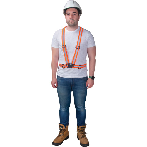 Traffic Harness, High Visibility Orange, Silver Reflective Colour, Medium Par Equipment