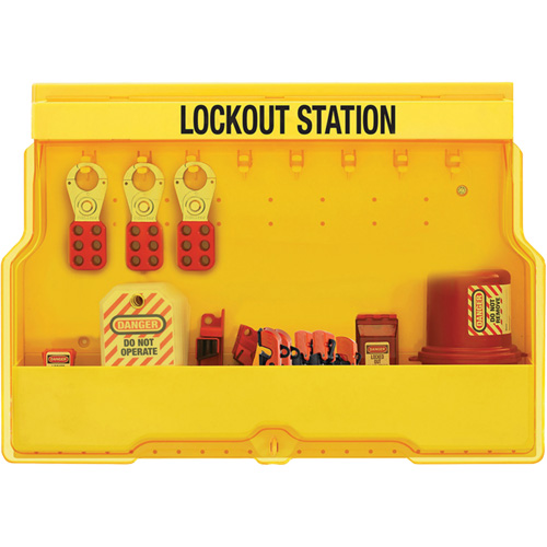 Premier Electrical Lockout Station, None Padlocks, 16 Padlock Capacity, Padlocks Not Included Par Equipment