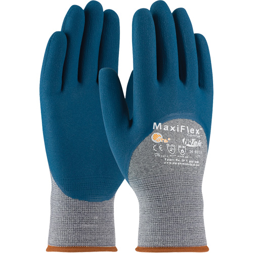 Gants en tricot sans couture ATG MaxiFlex Comfort, Grand, R&ecirc;vetement Nitrile, Calibre 15, Enveloppe en Nylon Par Equipment