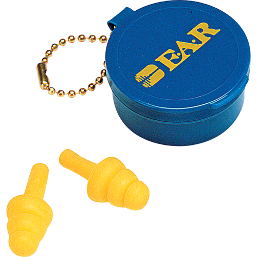 E-A-R Ultrafit Premolded Reusable Earplugs, Uncorded, Pair - Plastic Case, 25 dB NRR, One-Size Par Equipment