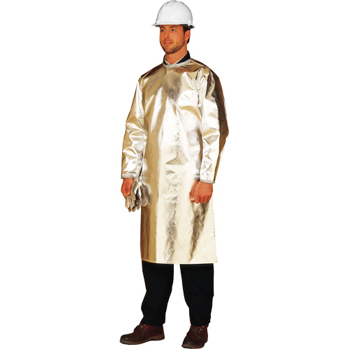 ALM 300 Long Heat Protective Apron/Smock, 48" L, Aluminized Fibreglass Par Equipment