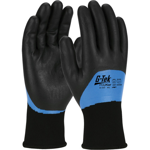Gants isol&eacute;s r&eacute;sistants aux coupures G-Tek PolyKor, Taille Petit, Calibre 15, Rev&ecirc;tement Nitrile, Enveloppe en Fil technique, ANSI/ISEA 105 niveau 4 Par Equipment