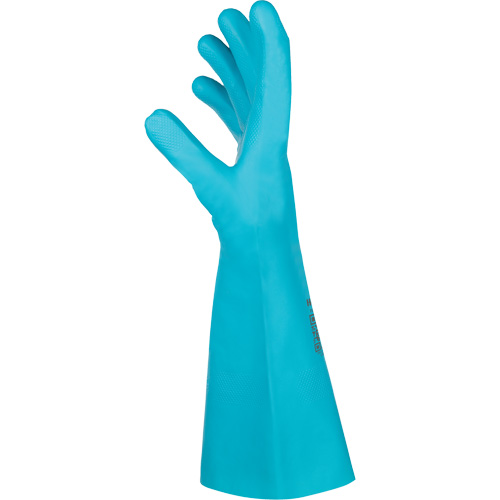 Gants chimiques Flextril, Taille 7, 12,5" lo, Nitrile, Doublure en Nylon Par Equipment