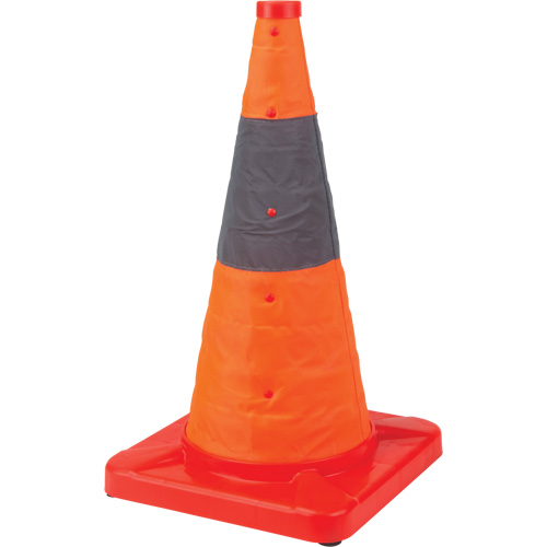 Collapsible Traffic Cone, 18" H, Orange Par Equipment
