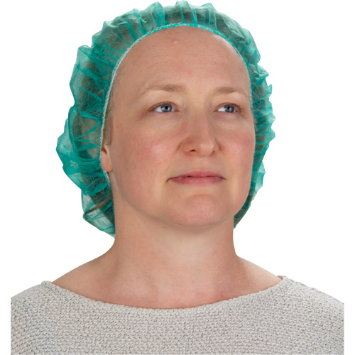 Bonnets bouffants, Polypropyl&egrave;ne, 21", Vert Par Equipment