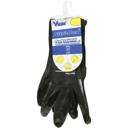 Gants de travail Nitri-Dex, Taille 7, Rev&ecirc;tement Nitrile, Enveloppe en Polyester, EN 388 niveau 1 Par Equipment