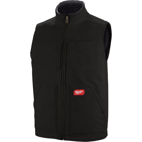Veste doubl&eacute;e en sherpa ultra-r&eacute;sistante, Hommes, Petit, Noir Par Equipment