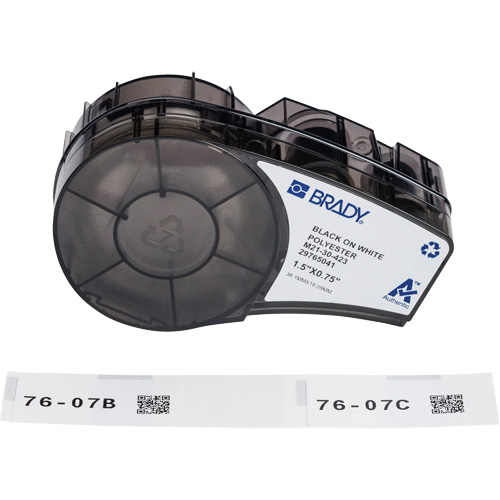 &eacute;tiquettes polyvalentes avec ruban pour environnements hostiles, Noir Par Equipment