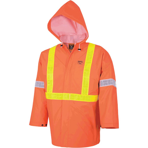 R85 Ensemble imperm&eacute;able de s&eacute;curit&eacute; 3 pi&egrave;ces ignifuge Element FR, PVC, Petit, Orange haute visibilit&eacute; Par Equipment