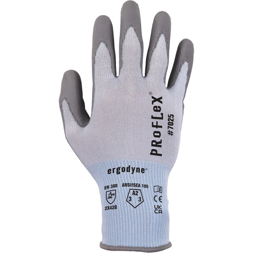 Gants r&eacute;sistant &agrave; la coupe Proflex 7025, Taille Petit, Calibre 18, Rev&ecirc;tement Polyur&eacute;thane, Enveloppe en Nylon/PEHP/Spandex, ASTM ANSI niveau A2/EN 388 niveau B Par Equipment