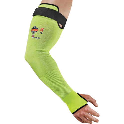 Manche de protection contre la coupe ProFlex 7941-PR, TenaLux, 22", ASTM ANSI niveau A4/EN 388 niveau D, Lime haute visibilit&eacute; Par Equipment