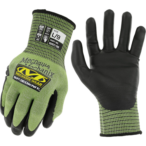 Gants r&eacute;sistants aux coupures SpeeKnit S2EC06, Taille Petit/7, Calibre 18, Rev&ecirc;tement Ur&eacute;thane, Enveloppe en PEHP/Tungst&egrave;ne, ASTM ANSI niveau A4/EN 388 niveau D Par Equipment