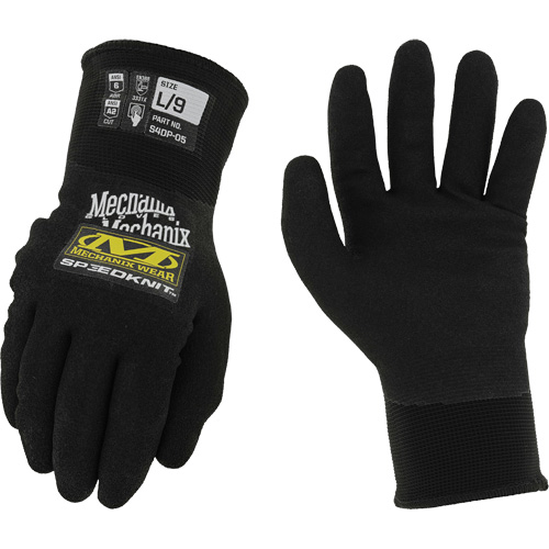Gants thermiques Speedknit Thermal, Taille 7, Calibre 15, Rev&ecirc;tement Nitrile, Enveloppe en Nylon, ASTM ANSI niveau A2 Par Equipment