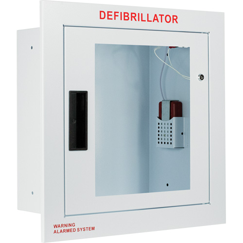 Fully Recessed Large Cabinet with Alarm, Zoll AED Plus&reg;/Zoll AED 3/Cardio-Science/Physio-Control For, Non-Medical Par Equipment