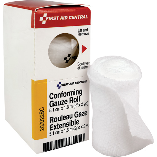 Recharge de bandage en gaze &eacute;tirable et conforme SmartCompliance, Rouleau, 6' lo x 2" la, St&eacute;rile, Dispositif m&eacute;dical Classe 1 Par Equipment