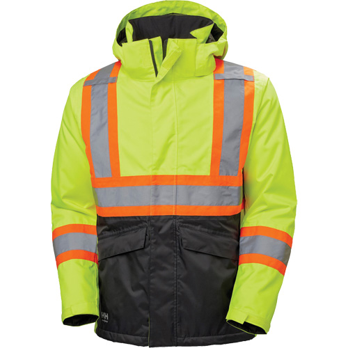 Alta Winter Jacket, Polyester, Black/High Visibility Lime-Yellow, Small Par Equipment