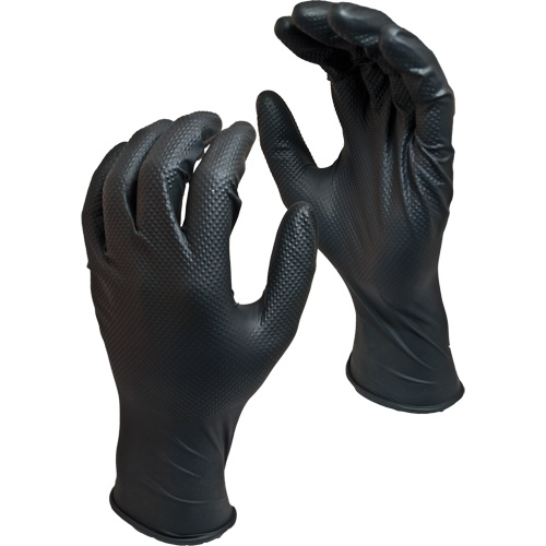 Gants jetables biod&eacute;gradables Green Monkey, Moyen, Nitrile, 8 mils, Sans poudre, Noir Par Equipment