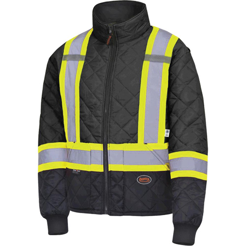 5017 Manteau matelass&eacute; pour cong&eacute;lateur, Polyester, Noir, T-petit Par Equipment