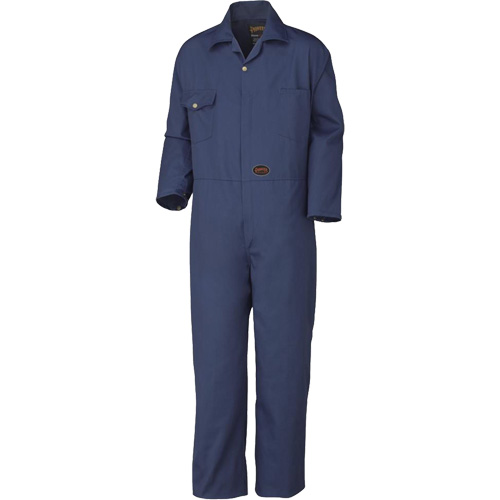 515T Coveralls with Zipper, Men's, Navy Blue, Size 40 Par Equipment