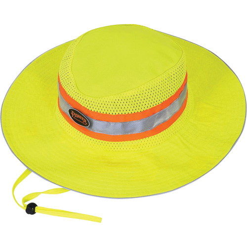 279 Ranger's Hat with Strap, High Visibility Lime-Yellow, Polyester Par Equipment