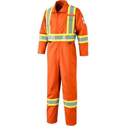 7702T FR-Tech&reg; Arc-Rated Coverall, Size 40 (Tall), High Visibility Orange, 10 cal/cm² Par Equipment