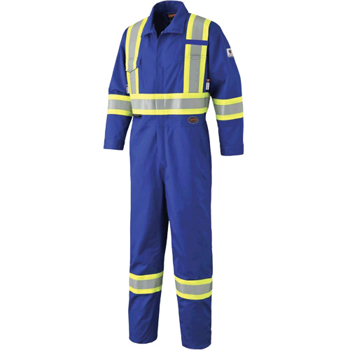 7706 Combinaison ignifuge FR-Tech avec fermetures &agrave; glissi&egrave;re aux jambes, Taille 36, Bleu royal, 9,7 cal/cm² Par Equipment