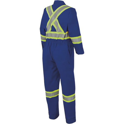 7706 Combinaison ignifuge FR-Tech avec fermetures &agrave; glissi&egrave;re aux jambes, Taille 36, Bleu royal, 9,7 cal/cm² Par Equipment