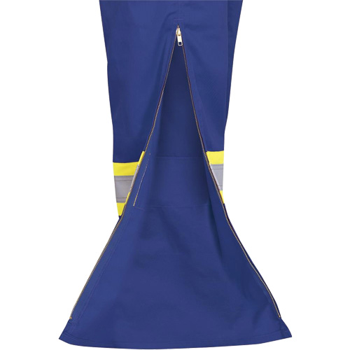 7706 Combinaison ignifuge FR-Tech avec fermetures &agrave; glissi&egrave;re aux jambes, Taille 36, Bleu royal, 9,7 cal/cm² Par Equipment