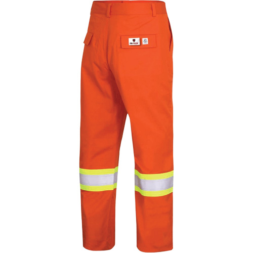 7763 FR-Tech&reg; 88/12 Arc Rated High-Visibility Safety Pants, 34, x 32, High Visibility Orange, 9.7 cal/cm² Par Equipment