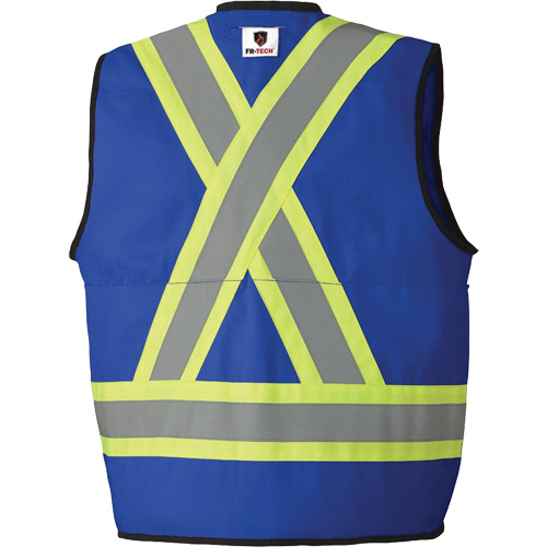 7733 Veste d'arpenteur ignifuge et r&eacute;sistant aux arcs &eacute;lectriques FR-Tech, Petit, Bleu royal, 9,7 cal/cm² Par Equipment