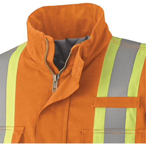 5533 Manteau de s&eacute;curit&eacute; ignifuge, Petit, Orange haute visibilit&eacute;, 58 cal/cm² Par Equipment