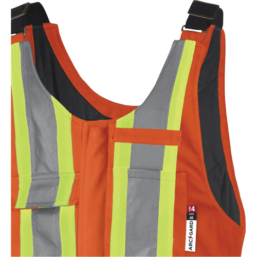 5534A Flame-Resistant Quilted Safety Overalls, Small, Orange Par Equipment