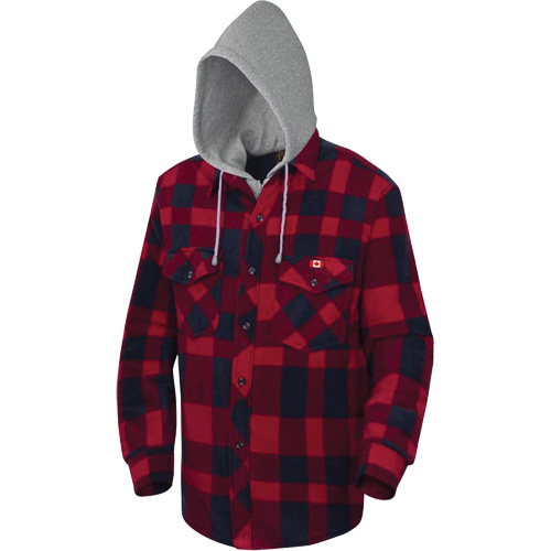 415RB Chemise &agrave; capuche matelass&eacute;e, Hommes, Petit, Multicolore Par Equipment
