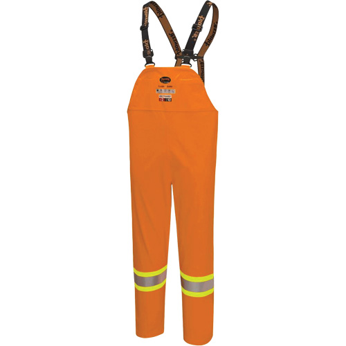 5882 FR/Arc-Rated Waterproof Safety Bib Pants, X-Small, High Visibility Orange Par Equipment