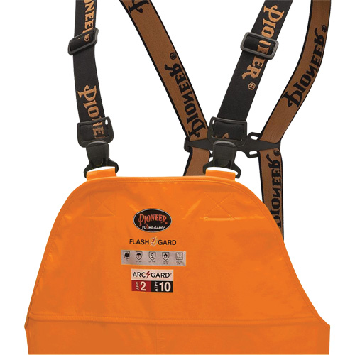 5882 FR/Arc-Rated Waterproof Safety Bib Pants, X-Small, High Visibility Orange Par Equipment