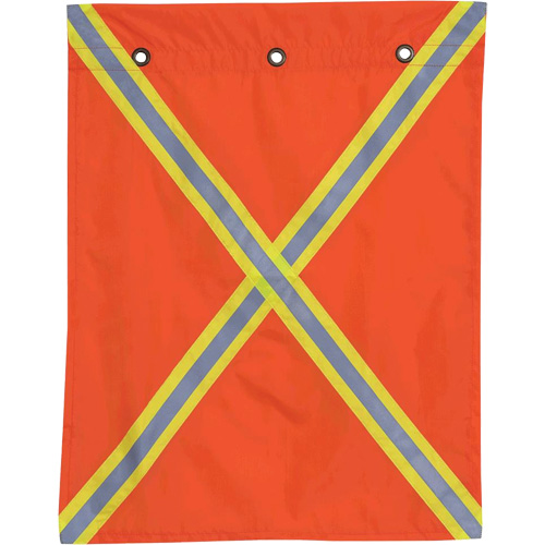 353 Drapeau avec bande r&eacute;fl&eacute;chissante, Polyester Par Equipment
