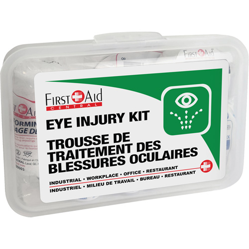 Ensemble pour les l&eacute;sions oculaires, Boîte en plastique Par Equipment