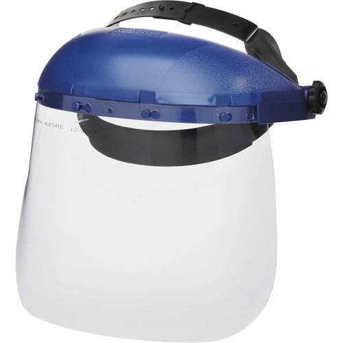 Masque protecteur avec coque simple de la s&eacute;rie 390 Premium, Ac&eacute;tate, Suspension Rochet Par Equipment