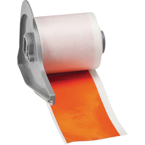 Ruban adh&eacute;sif permanent toutes saisons pour &eacute;tiquettes, Vinyle, Orange, Largeur de 2" Par Equipment