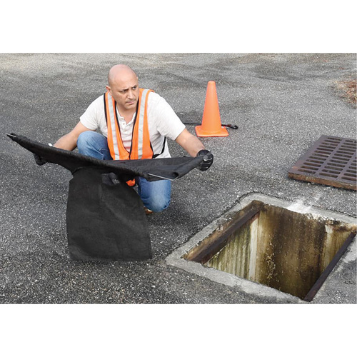 Square Ultra-Drain Guard&reg; Catch Basin Insert with Overflow Port, Oil & Sediment, 16" - 28" L x 20" - 36" W Par Equipment