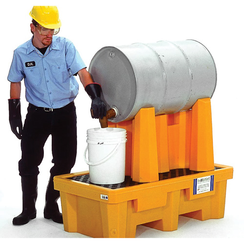 Ultra-Drum Rack 2-Drum Containment System without Drain, 53" L x 53" W x 44.8" H, 1500 US gal. Capacity Par Equipment